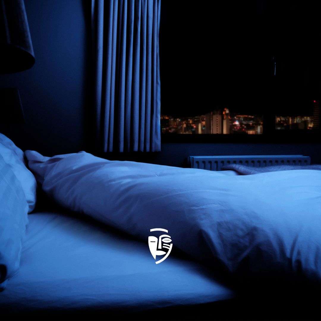 Bed on a night sky